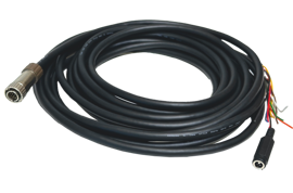 GPIO Cable with 12-pin Hirose LF Connector and DC Barrel Power Jack 